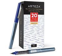 ARTEZA Stylos à bille pointe fine, lot de 20 à encres liquides bleues, stylo à pointe aiguille extra fine de 0,5 mm, pour écrire, prendre des notes et dessiner des lignes précises
