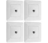 Artezo 135712-AGPO2A, Prise réseau RJ45 CAT6,Blanc (Lot de 4)