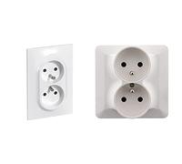 Artezo Double prise 2P+T 16A monoposte Blanc