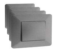 Artezo Interrupteur va-et-vient Titanium (Lot de 4)