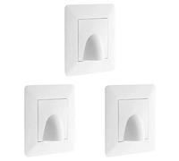 Artezo Plaque sortie de câble 16A Blanc, Paquet de 3