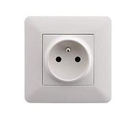 Artezo Prise 2P+T 16A simple Blanc, Paquet de 4