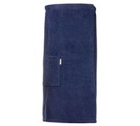 ARTG - Kilt de sauna, couleur unie LT5791 (85 cm x 170 cm) (bleu foncé)