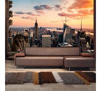 Artgeist New York: The Skyscrapers and sunset