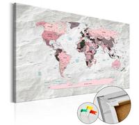 Artgeist Pink Continents [Cork Map] [90x60]