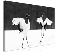 Artgeist Tableau Dancing Cranes Wide