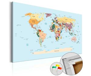 Artgeist Travel with Me [Cork Map] - 120x80 cm