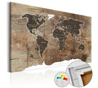 Artgeist Wooden Mosaic Cork Map - Tableau en Liège 120 x 80 cm