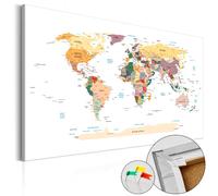 ARTGEIST World Map - Tableau en liège 60x40
