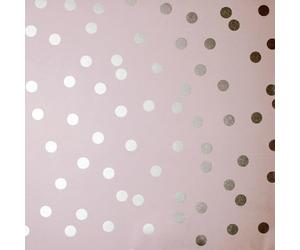 Arthouse Rose Gold Dotty Blush - Motif à pois - Fond mat - Ton rose doux - Pois or rose - Pour espaces de vie et murs - Facile à appliquer - Papier à coller - 685000