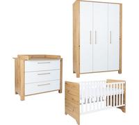 arthur berndt Ensemble de chambre de bébé Marlon 3. pièce Armoire Lit Commode à langer