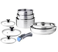 Arthur Martin Batterie de cuisine 10 pièces AM7363 acier inoxydable induction