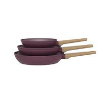 Batterie de cuisine Arthur Martin Set de 3 poêles AM7469 Rubis