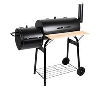 Alpina Smoker Barbecue - Fumoir BBQ - avec fumoir séparé - cheminée réglable - 104 x 58 x 114 cm