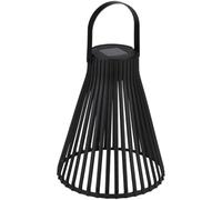 Arti Casa Lanterne solaire noire - Éclairage de chemin avec énergie solaire - Lumière LED blanc chaud - Avec poignée de transport - Pour jardin et balcon - 20 x 20 x 33,5 cm - IP44 résistant aux