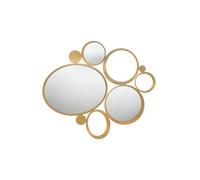 Arti & Mestieri Bubbles - Miroir Mural Design 100% fabriqué en Italie - en Fer, 90 x 79 cm (Or Transparent)