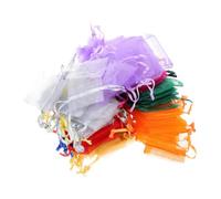 Artibetter 100 Pièces Pochettes en Tissu Chic pour Festival et Voyage, Sachets à Cordon Élégants pour Présents et Bijoux, Petits Paquet Pratiques Couleur Aléatoire
