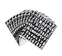 Artibetter 10feuilles Lettres Autocollantes Chiffres Stickers Alphabet Adhesives Étiquettes Décoratives Salon Chambre Garçon Fille