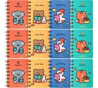 Artibetter 12 Pièces Carnet à Spirale de Bureau A7, Papier, Cahier D'école | Bloc-notes de Poche pour Listes de Tâches, Pages Lignées, Usage Quotidien à Maison, Format Mini A7