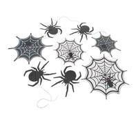 ARTIBETTER 2 Pièces Bannière en Toile D'araignée Noire Célébration