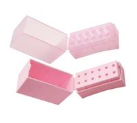 Artibetter 2 Pièces Boîte de Tête de Meulage D'ongles Pliable 12 Trous, Boîte de Rangement en Plastique pour Têtes de Polissage Meulage, Support D'affichage pour Embouts de Perceuse à