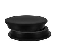 ARTIBETTER 2 Pièces Bouchon Rond en Silicone pour Tube 4 Pouces Noir