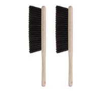 Artibetter 2 Pièces Brosse de Nettoyage pour Table, Brosse de Table de Mahjong à Long Manche, Bois, Fibre Synthétique, Café, pour Comptoirs et Surfaces Vitrées, Nettoyage Ménager Maison