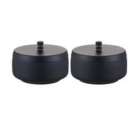 Artibetter 2 Pièces Cendrier en Acier Inoxydable avec Couvercle, Design Moderne et Taille Portable, Facile à Nettoyer, pour Camping et Parties, Coupe-Vent et Résistant aux Chutes