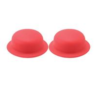 Artibetter 2 pièces Couvercle de protection pour casserole en silicone rouge, universal fit, haute résistance à la chaleur, pour poignée de casserole, fournitures de cuisine
