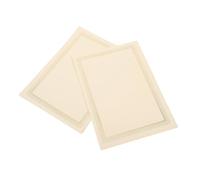 ARTIBETTER 20 Feuilles Papier pour Certificat Bordure Dorée Élégante, Pages Intérieures Vierges Adaptées pour Présent de Diplôme en Administration ou École