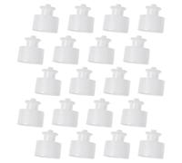 Artibetter 20 Pièces Couvercle de Bouteille de Sport Blanc en PE Étanchéité Renforcée pour Gourdes, Bouchon Anti-débordement pour Accessoires de Sport