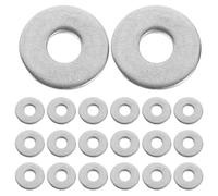Artibetter 200 rondelles plates métalliques - Rondelles en acier inoxydable 1/5" pour vis et boulons - Entretoises rondes pour applications automobiles et industrielles, diamètre extérieur