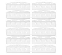 Artibetter 25 Pièces Lot de Porte-badges Transparents Rigides Horizontaux Protège-cartes Identité Semi-ouverts pour Bureau et Événements Accès Facile et Protection