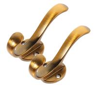 Artibetter 2pièces Patère Murale Résistant pour Cintres et Manteaux Support Multifonctionnel pour Vêtements Chapeaux et Serviettes pour Vestiaires et Salles de Bain Finition Café