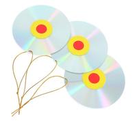 Artibetter 3 Pièces Lot de Disques Réfléchissants Anti-Oiseaux Double Face pour Jardin Décoratif Effet Lumineux Multiple et Protection Pigeons et Corbeaux