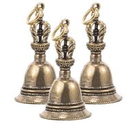Artibetter 3pcs Porte-clés Clochette Ornement en Laiton Vintage, Petites Cloches pour Bricolage Diy, Facile à Ranger, pour Décoration de Noël