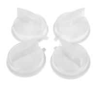 ARTIBETTER 4 Pièces Bouton de Minuterie pour Four Micro-ondes en Plastique Blanc, Fonction Minuterie Intelligente et Réglable, Contrôle Précis Cuisine et Maison