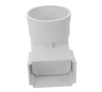 Artibetter Adaptateur De Gouttière Carrée Raccord De Pluviale Pour Tuyau De Carré Pièce De Déviation Pour Système De Récupération D'Eau De Pluie 5.12 X 3.15 X 3.15 in