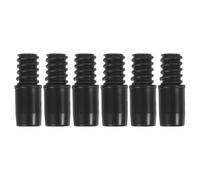 Artibetter Adaptateur de Rallonge à Connexion en Plastique Noir pour Manche de Balai Diamètre 22mm, 6 Pièces, pour Nettoyage Domestique et Commercial