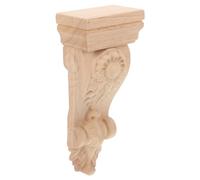 Artibetter Applique Murale Bois Sculpté Décoration Angle Élégante Pour Colonne Romaine Moulure Décorative Bois Idéale Pour Intérieur