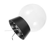 Artibetter Applique Murale Extérieure LED Ronde 220v E27 Décorative Moderne | Acier Inoxydable et Acrylique, sans Ampoule, pour Cour Extérieure et Garage, Blanc Noir
