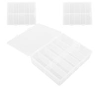 Artibetter Boîte à Faux Ongles Transparente 3 Pièces en Pp pour Rangement Ordonné Jusqu'à 500 Faux Ongles, pour Manucure Professionnelle et Usage Personnel Style