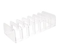 Artibetter Boîte de Rangement pour Maquillage Transparente Organise Palettes et Notes 7 Compartiments en Ps pour Étagères et Coiffeuses