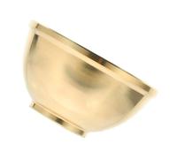 Artibetter Bol Tibétain en Cuivre Rond pour Décoration D'autel et Culte Bouddhiste, Sûr et Pratique, Couleur Or, Maison Contemplation