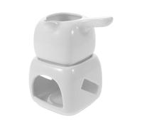 ARTIBETTER Brûleur D'huiles Essentielles en Céramique Blanc, Chauffe-huiles Essentielles pour Aromathérapie, Diffuseur D'arômes Décoratif pour Spa et Salon de Beauté, Porte-bougie