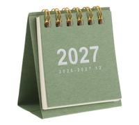 Artibetter Calendrier de bureau mensuel 2027, 2026-2027, format vertical, idéal pour le bureau et les voyages. Ce calendrier à pages rabattables, peu encombrant, permet une organisation quotidienne
