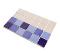 Artibetter Carreaux de Céramique pour Décoration Intérieure et Extérieure Facile à Utiliser Lot de 36 Bleu Carrelage Mural et Sol pour Piscine