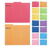 Artibetter Classeur Papier Coloré 16 Pièces pour Bureau, Organiseur de Dossiers Polyvalent, Couverture de Documents Simple et Attrayante, Maison