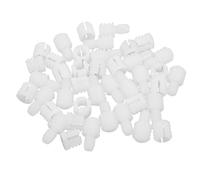 Artibetter Connecteurs à Cheville pour Meubles Blanc en Nylon Pp, 20 Pièces, Installation Facile et Solide pour Charnières de Cabinet