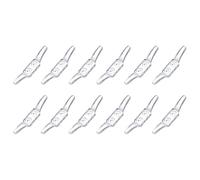 Artibetter Crochet de Positionnement Double Trou pour Rideau Enrouleur en Acrylique, 12 Pièces, Installation Facile et Robuste, Accessoire pour Stores et Rideaux